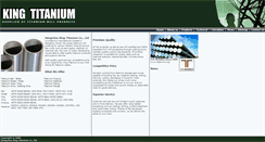 Desktop Screenshot of king-titanium.com