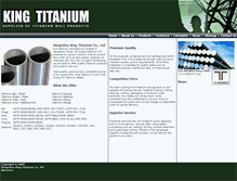 Tablet Screenshot of king-titanium.com